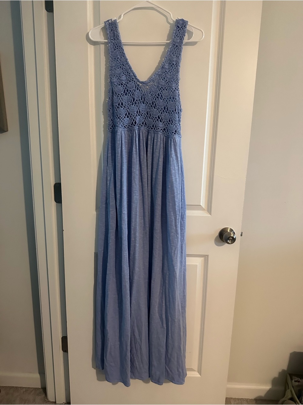 Dusty Blue Aerie Maxi Dress